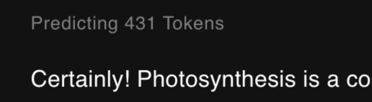 Token Prediction