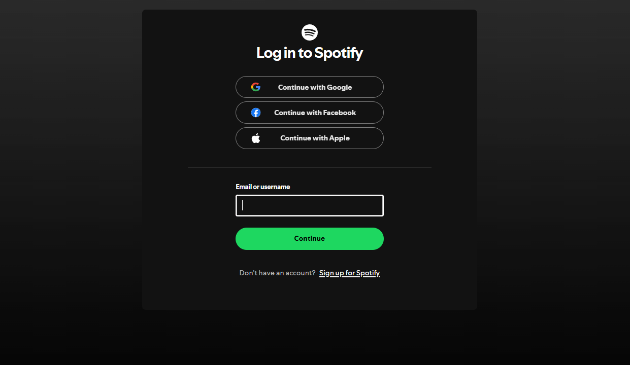 Spotify Authentication